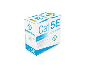 Kabel UTP kat.5e U/UTP 4x2x0,5 Eca żółty FRPVC Alantec /305m/
