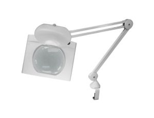 Lampa z lupą, 3dioptrii, 190 x 160mm, Montaż zaciskowy na stole, LED, 17.5W, Wtyk UE, Wtyczka brytyjska