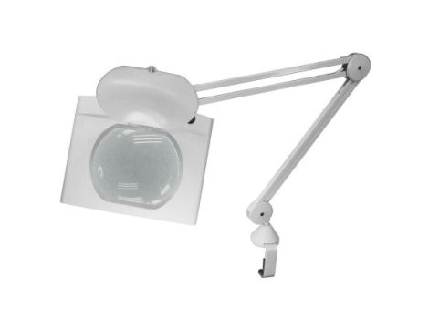 Lampa z lupą, 3dioptrii, 190 x 160mm, Montaż zaciskowy na stole, LED, 17.5W, Wtyk UE, Wtyczka brytyjska