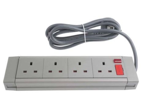Przedłużacz 4 gniazda 230 V AC Typ G - brytyjski 2m 455264