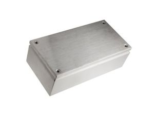 Puszka elektroinstalacyjna, 400 x 200 x 120mm, IP66, kolor Niemalowany, materiał Stal nierdzewna, 0-wejściowa, RS PRO