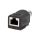 RJS-12D04FM-LS8001 Adapter M12 męski,RJ45 gniazdo kod D-Ethernet 4PIN proste