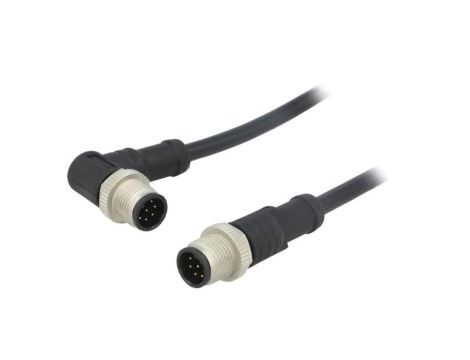 Kabel do czujników/automatyki 8-PIN M12-M12 1m wtyk wtyk M12A08ML-12AMR-SD001