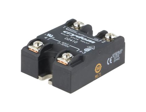 D2410 Przekaźnik półprzewodnikowy Uster: 3...32VDC 10A 24...280VAC IP00