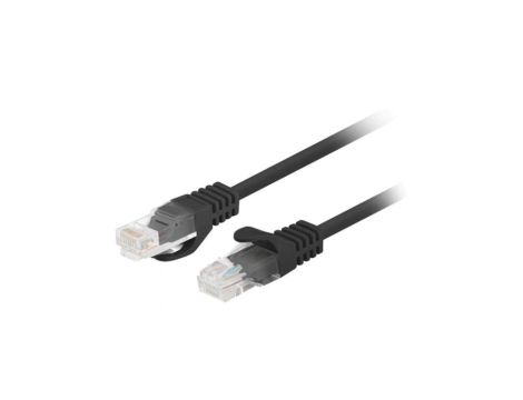 Patchcord UTP kat.5e kabel sieciowy LAN 2x RJ45 linka czarny 3m LANBERG