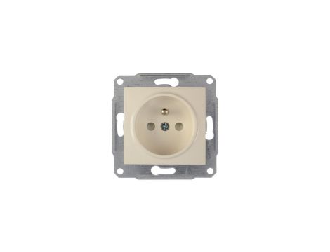 Sedna Gniazdo pojedyncze z/u 16A IP20 z przesłoną torów kremowe SDN2800123