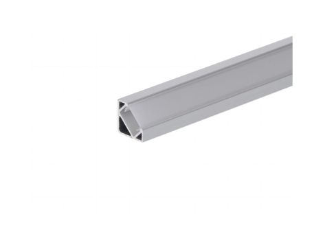 Profil led Corner 2m anodowany z osłoną mleczną MLF