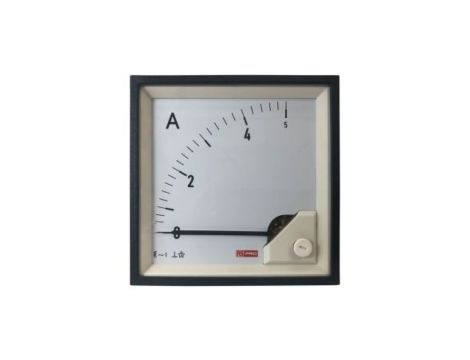 Amperomierz analogowy panelowy 5 (Input, Scale)A AC -10C do +65C RS PRO