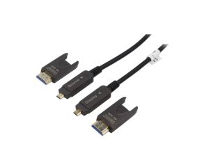 Kabel HDCP 2.2,HDMI 2.0 optyczny LSZH 10m AK-330127-100-S