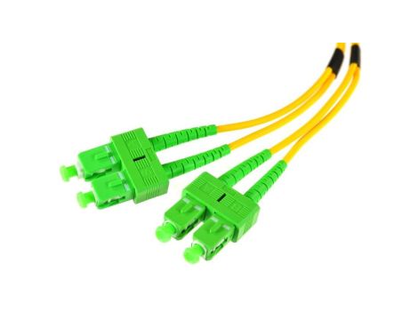 PATCHCORD ŚWIATŁOWODOWY SM 0,5M DUPLEX 9/125 SC/APC-SC/APC 3MM