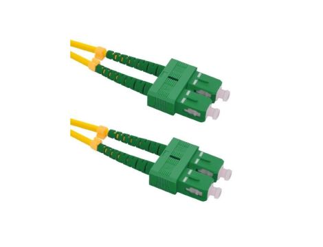 PATCHCORD ŚWIATŁOWODOWY SM 1,5M SIMPLEX 9/125, SC/APC-SC/APC 3MM