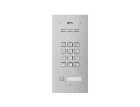 ACO COMO-PRO-CODE-A1 Panel domofonowy COMO-PRO-CODE-A1, audio, 1 przycisk dzwonienia, zamek szyfrowy, czytnik breloków zbliżenio