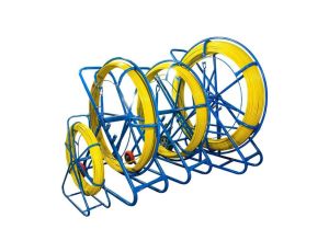 WŁÓKNO SZKLANE DO PRZECIĄGANIA KABLI 11mm / 250m (PILOT / STALKA) PE + STOJAK