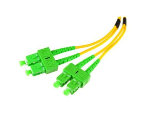 PATCHCORD ŚWIATŁOWODOWY SM 1M DUPLEX 9/125, SC/APC-SC/APC 3MM