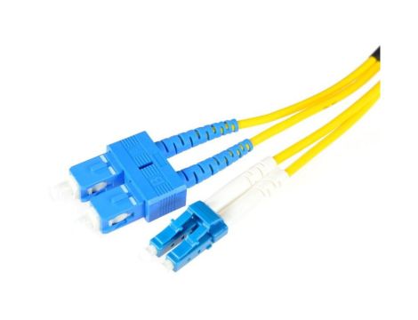PATCHCORD ŚWIATŁOWODOWY SM SC/UPC-LC/UPC DUPLEX 5m