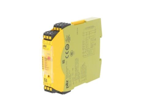 PZ-751103 Moduł: przekaźnik bezpieczeństwa, Uzas: 24VDC, Input: 3, Output: 3, IP40