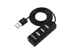 Hub 4x USB 2.0 mini - czarny Unitek Y-2140