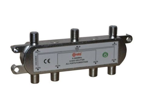 ROZGAŁĘŹNIK-SPLITER 5-2400 Mhz CORAB 6 DROŻNY Z PRZEJŚCIEM NAPIĘCIA