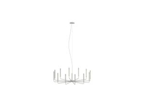 Biała lampa wisząca duży żyrandol ORTO do eleganckiego salonu 12xE14 11465 Nowodvorski