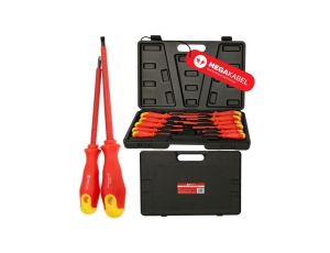 Zestaw śrubokrętów dla elektryków 1000V + walizka 11 sztuk TPR MEGAKABEL