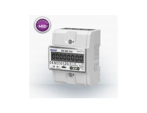 Licznik energii elektrycznej 3-fazowy RS485 MID 80A OR-WE-516