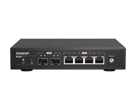 Qnap QSW-2104-2S, 4 x 2.5GbE, 2x 10GbE SFP+, unmanaged switch