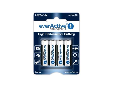 Bateria alkaliczna LR06 / AA 1,5V everActive Pro /4szt./