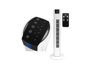 DUŻY WYDAJNY WENTYLATOR PODŁOGOWY WIATRAK LXWT27 45W BIAŁY