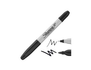 Marker permanentny dwustronny 2w1 czarny 0,5-1,0mm Sharpie Twin Tip