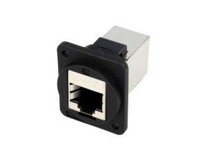 Łącznik FT RJ45 8p8c Kat 5e ekranowane 19x24mm plastik CP30220SX