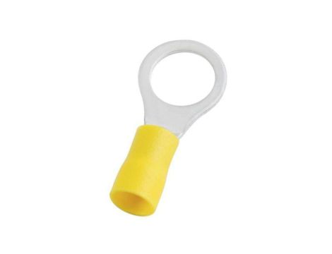 Zacisk oczkowy rozmiar przewodu 6mm2 O 10.5mm izolowany średnica wew 10.5mm Żółty RS PRO /100szt./
