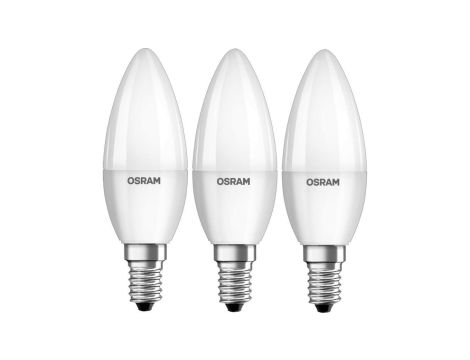 3PAK Żarówka LED E14 B35 7W = 60W 806lm 3000K Ciepła 200 OSRAM VALUE