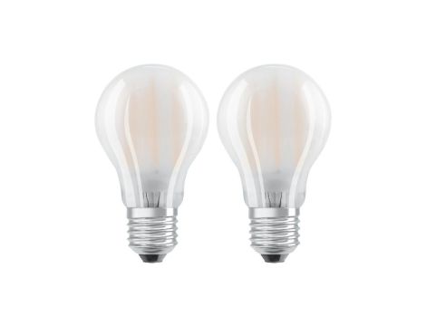 2Pak Żarówka LED E27 A60 7W = 60W 806lm 4000K Neutralna 300 Filament OSRAM STAR