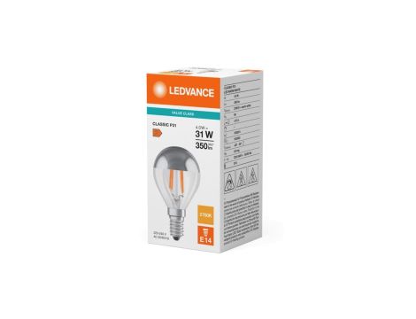 Żarówka LED P45 E14 4W = 31W 350lm 2700K Ciepła Biała FILAMENT LEDVANCE