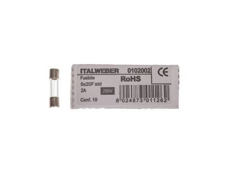 Wkładka aparatowa 5x20mm 2A F /szybka/ 250V 006710031 /10szt./