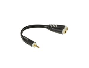 KLOTZ JR17 Przejście Adapter AUX mini Jack 3,5mm Stereo (wtyk) / 2x mini Jack 3,5mm Stereo (gniazdo) na kablu
