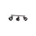 Lampa sufitowa OVAL BLACK 3xE27 MLP8658 Milagro