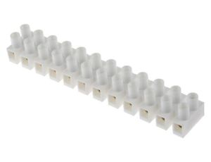 6mm Złącze wtykowe do druku Biały 12-żyłowe, Wkręcane, 380 V