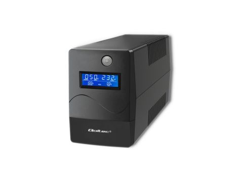 Qoltec Zasilacz awaryjny UPS Line Interactive Monolith 450VA 240W LCD USB RJ45