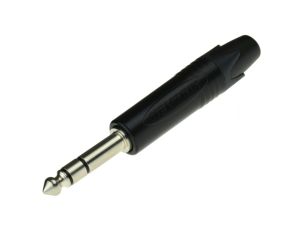 NEUTRIK Wtyk instrumentalny Jack 6,3mm Stereo na kabel do 7,0mm niklowany czarny NP3X-BAG