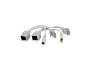 Splitter P-POE1 RJ45 kat.5e 2 wtyki / 1 gniazdo rozdzielacz do kamer IP POE Pulsar