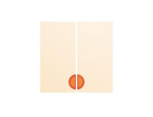 BERKER one.platform B.Kwadrat Klawisz podwójny podśw. kremowy 5316278992