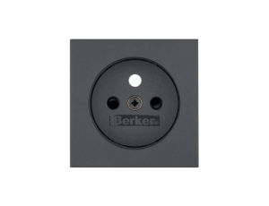 BERKER one.platform B.Kwadrat Płytka gniazdo z/u z/p antracyt 3965768996