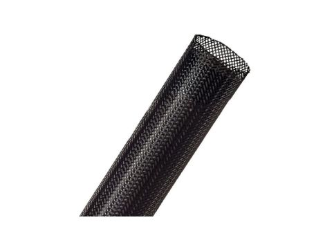 Oplot kablowy poliestrowy osłonowy pleciony uniwersalny Flexo Pet fi: 32mm czarny 76m