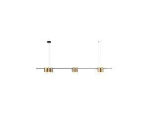 Lampa wisząca (listwa) GENESIS BLACK GOLD 7xGU10 ML0372 Milagro