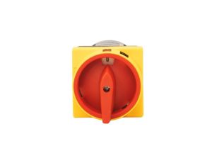 Wyłącznik 25A 0/1 3P tablicowy zamykany żółto-czerwony