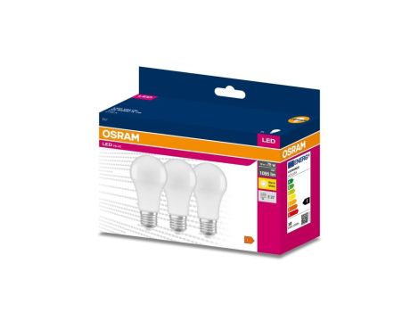 3PAK Żarówka LED E27 A60 10W = 75W 1055lm 2700K Ciepła OSRAM Value