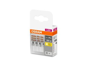 3PAK Żarówka LED G9 KAPSUŁKA 1,9W = 20W 200lm 2700K Ciepła OSRAM Base