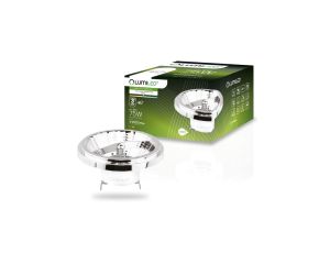 Żarówka LED G53 AR111 10W = 75W 1055lm 4000K Neutralna 24 12V AC/DC Srebrna LUMILED