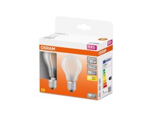 2x Żarówka LED E27 A60 4W = 40W 470lm 2700K Ciepła 300 Filament OSRAM STAR